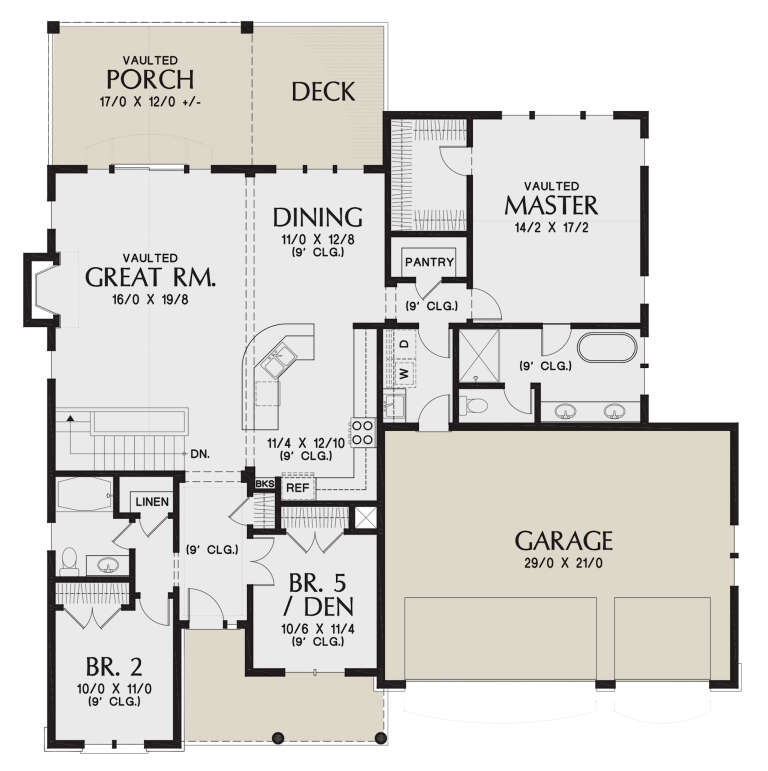 House Plan House Plan #24829 Drawing 1