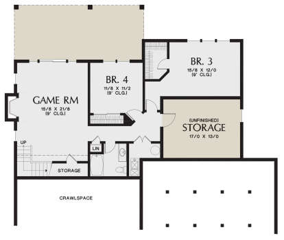Basement for House Plan #2559-00877
