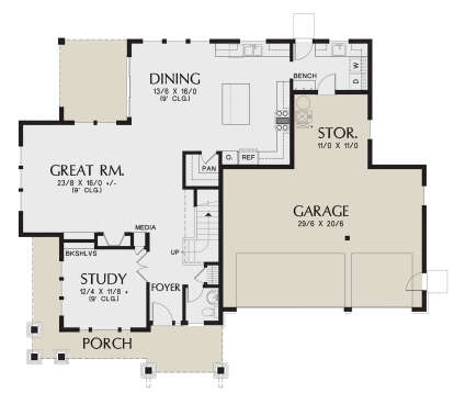 Main Floor for House Plan #2559-00878