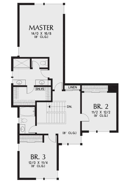Second Floor for House Plan #2559-00879
