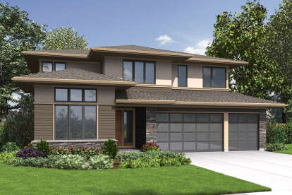 4 Bed, 3 Bath, 2939 Square Foot House Plan - #2559-00882