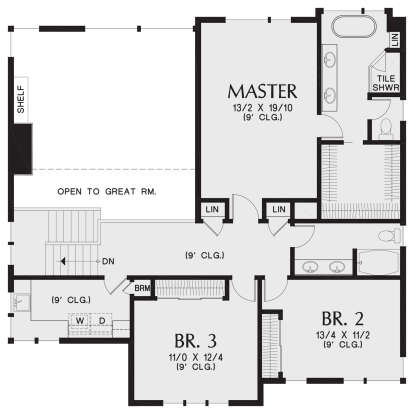 Second Floor for House Plan #2559-00882