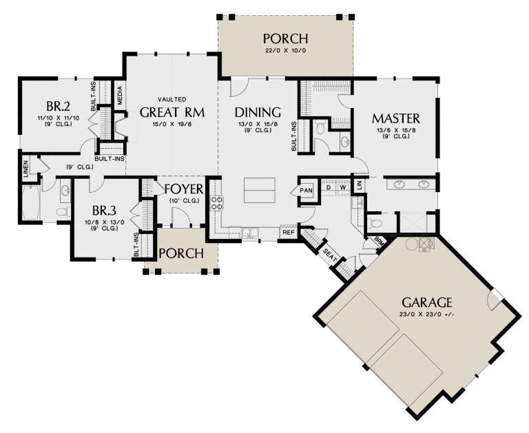 House Plan House Plan #24836 Drawing 1
