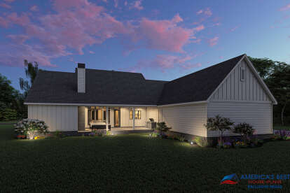 Modern Farmhouse House Plan #4534-00039 Elevation Photo