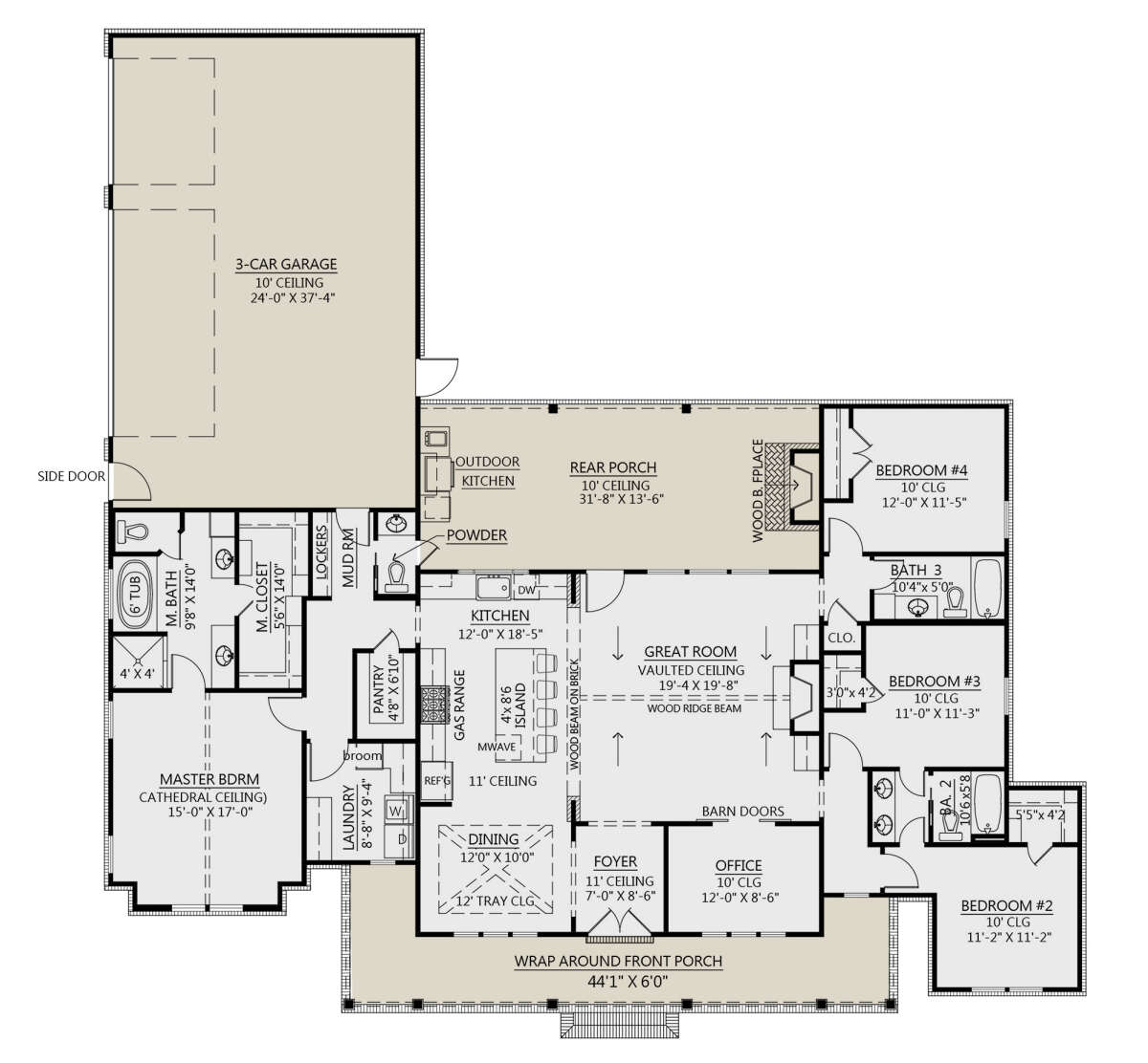 Main Floor for House Plan #4534-00039