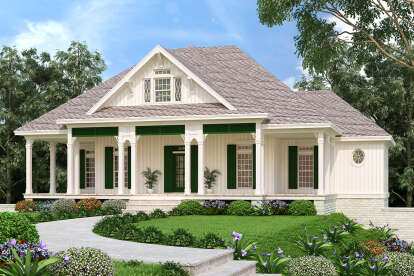 Cottage House Plan #048-00275 Elevation Photo