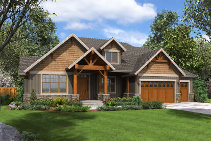 Craftsman House Plan #2559-00886 Elevation Photo