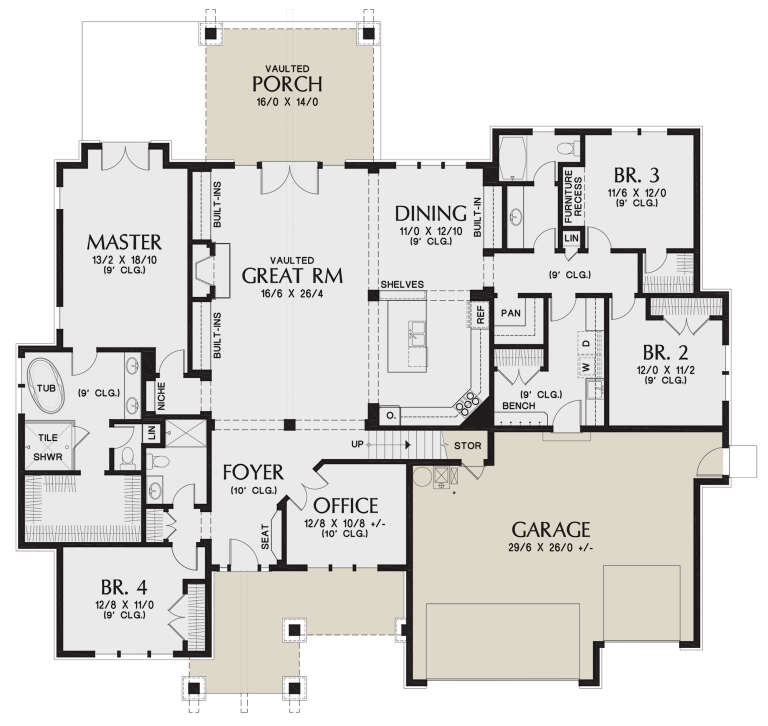 House Plan House Plan #24841 Drawing 1