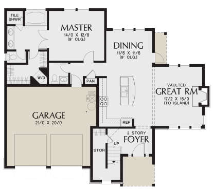 Main Floor for House Plan #2559-00887