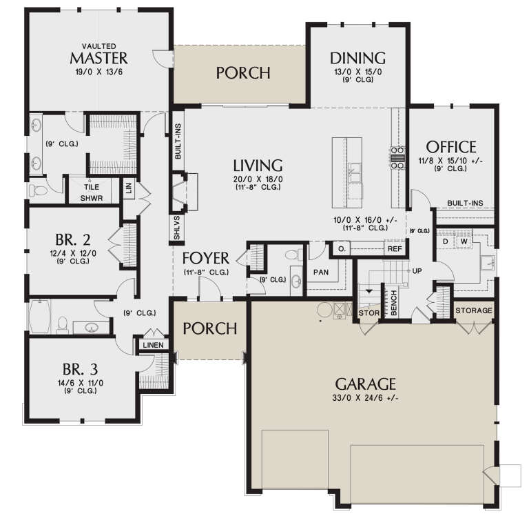 House Plan House Plan #24845 Drawing 1