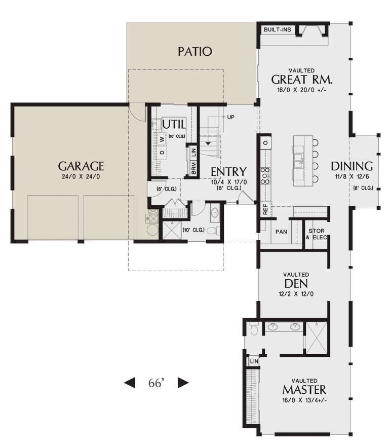 House Plan House Plan #24847 Drawing 1