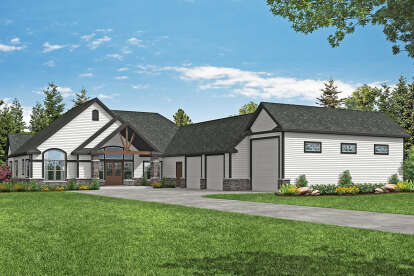 Craftsman House Plan #035-00870 Elevation Photo