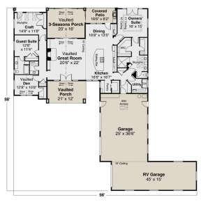 Main Floor for House Plan #035-00870