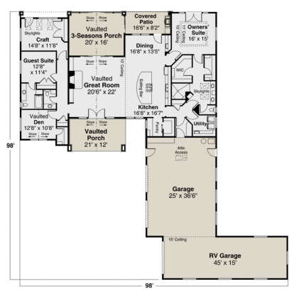 House Plan House Plan #24849 Drawing 1