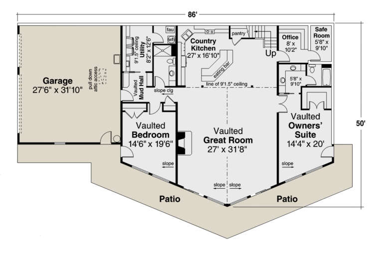 House Plan House Plan #24850 Drawing 1