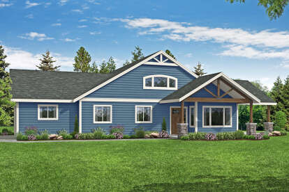 Craftsman House Plan #035-00872 Elevation Photo