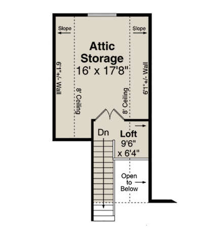 Bonus Space for House Plan #035-00872