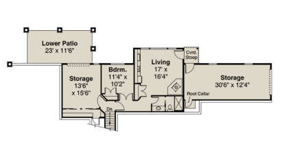 Basement for House Plan #035-00873