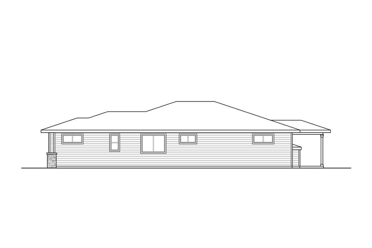 Ranch House Plan #035-00875 Elevation Photo