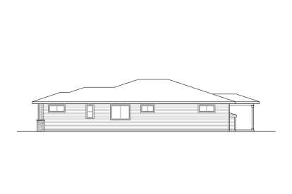 Ranch House Plan #035-00875 Elevation Photo