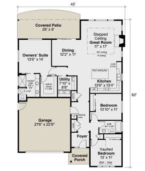 Main Floor for House Plan #035-00878