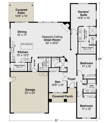 House Plan House Plan #24858 Drawing 1