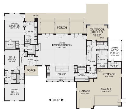 Main Floor for House Plan #2559-00893
