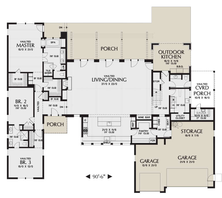 House Plan House Plan #24859 Drawing 1