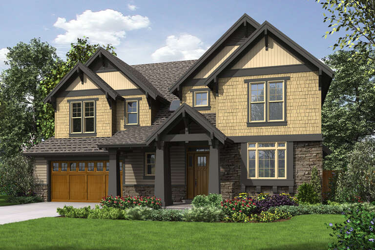 House Plan House Plan #24860 Front Elevation 