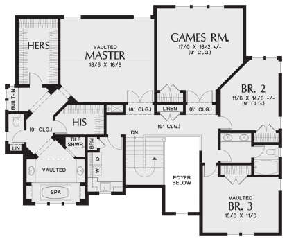 Second Floor for House Plan #2559-00894
