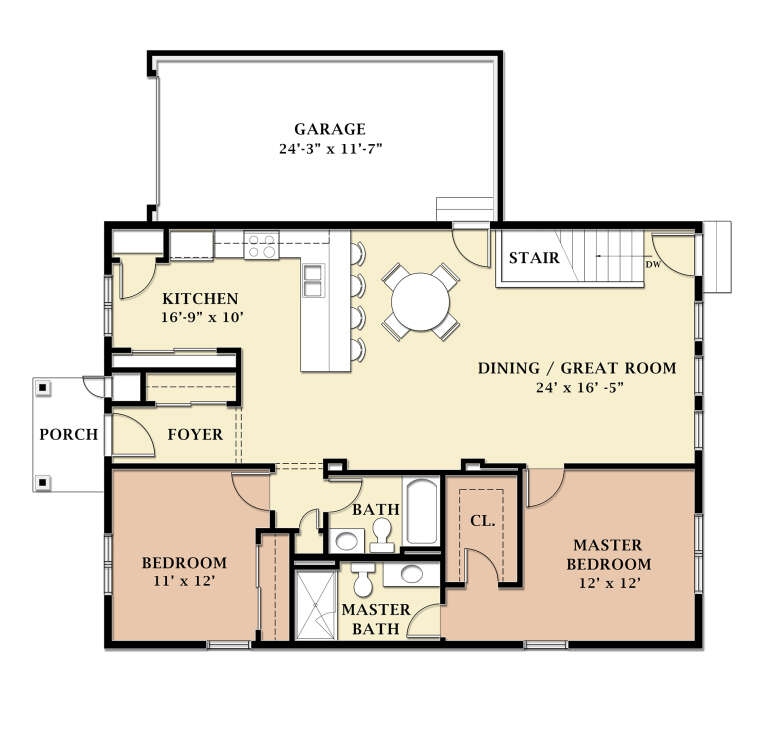 House Plan House Plan #24861 Drawing 1