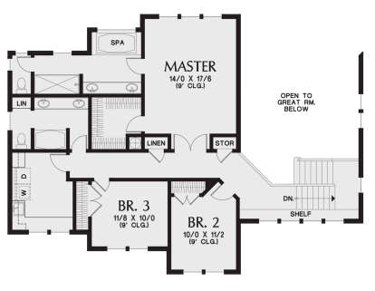 Second Floor for House Plan #2559-00895