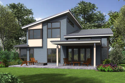 Contemporary House Plan #2559-00896 Elevation Photo