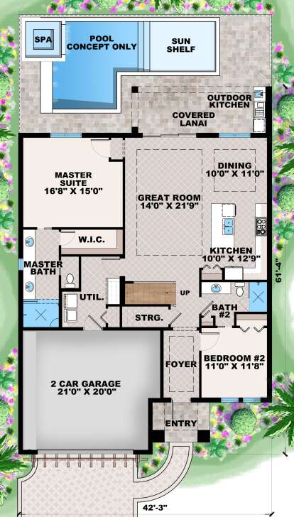 Main Floor for House Plan #1018-00287