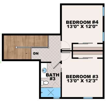 Second Floor for House Plan #1018-00287