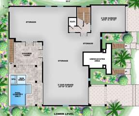 First Floor for House Plan #1018-00288