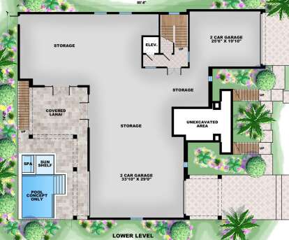 First Floor for House Plan #1018-00288