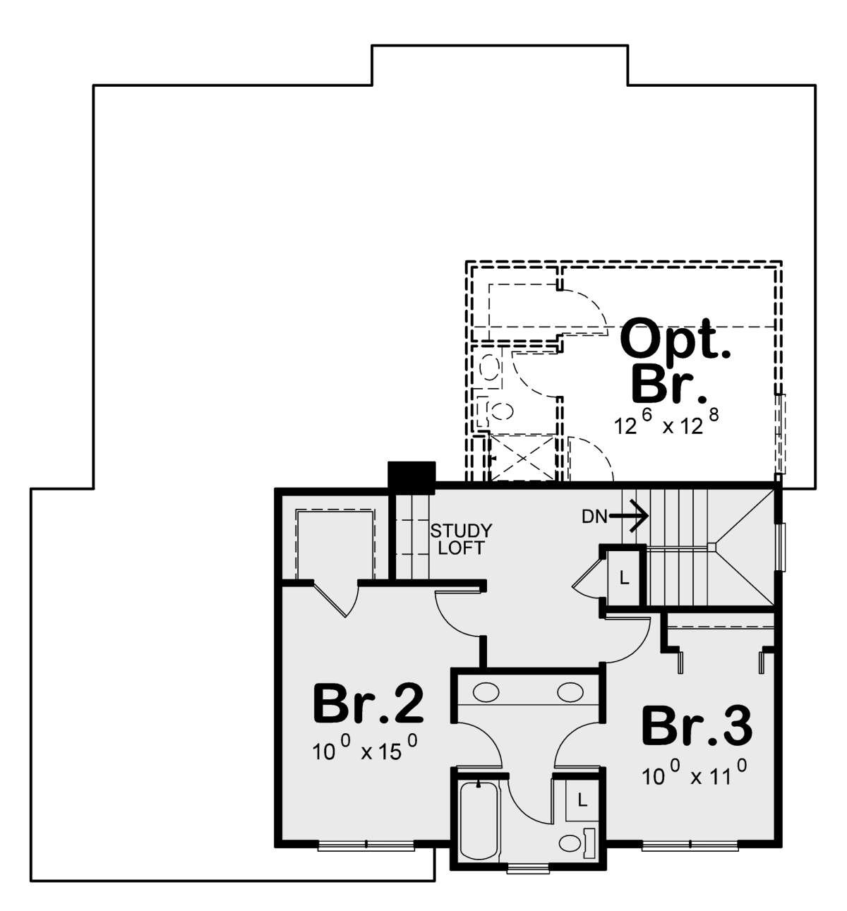 Second Floor for House Plan #402-01661