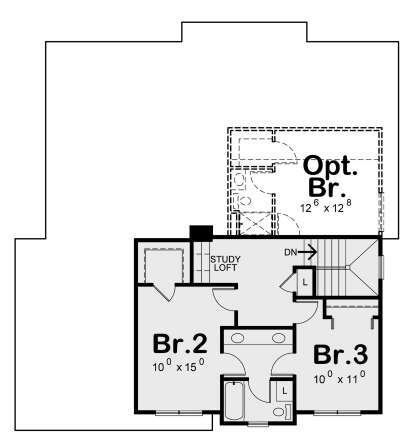 Second Floor for House Plan #402-01661