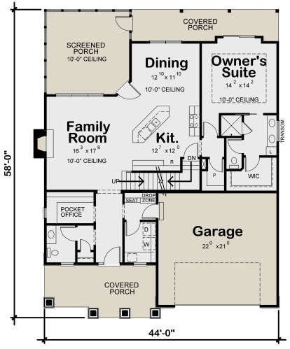 House Plan House Plan #24868 Drawing 1