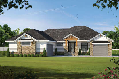 House Plan House Plan #24870 Front Elevation 