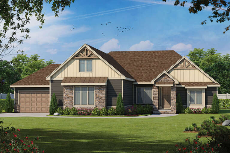 House Plan House Plan #24871 Front Elevation 