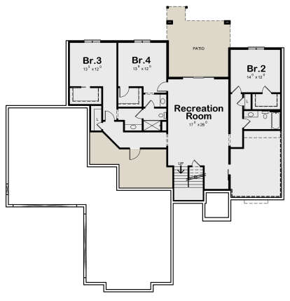 Walkout Basement for House Plan #402-01665