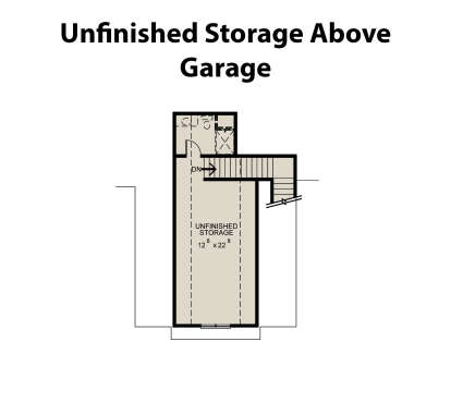 Unfinished Storage for House Plan #402-01665