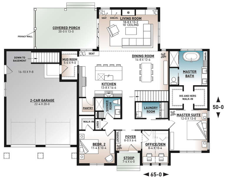 House Plan House Plan #24873 Drawing 1