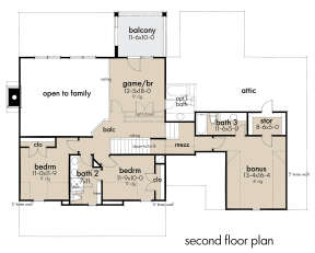 Second Floor for House Plan #9401-00112