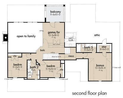 Second Floor for House Plan #9401-00112