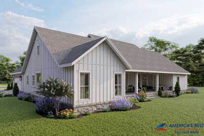 Modern Farmhouse House Plan #041-00233 Elevation Photo