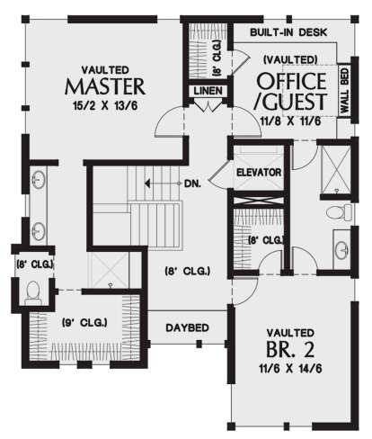 Second Floor for House Plan #2559-00897