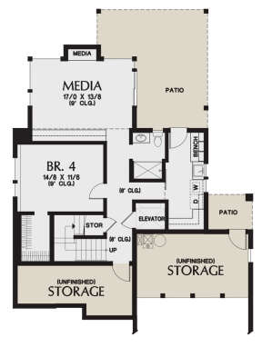 Basement for House Plan #2559-00897